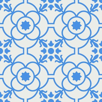 Gạch bông CTS 51.8(4-8) - 4 viên - Encaustic cement tile CTS 51.8(4-8) - 4 tiles