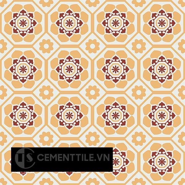 Gạch bông CTS 209.1(4-6-62) - 16 viên - Encaustic cement tile CTS 209.1(4-6-62) - 16 tiles
