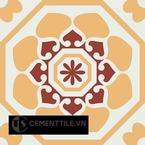 Gạch bông CTS 209.1(4-6-62) - Encaustic cement tile CTS 209.1(4-6-62)