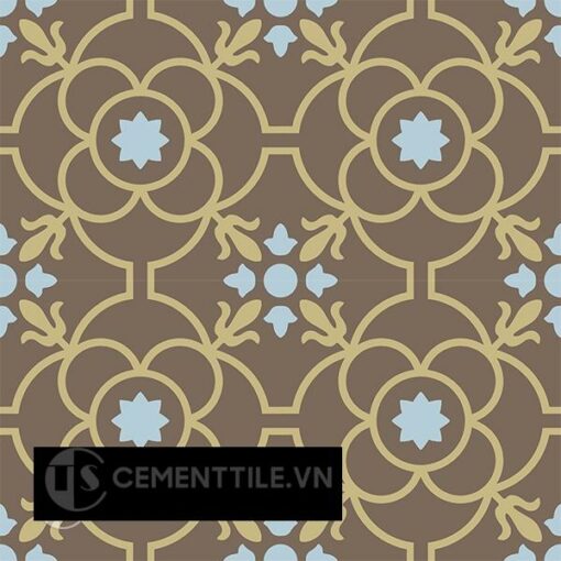 Gạch bông CTS 51.9(2-28-52) - 4 viên - Encaustic cement tile CTS 51.9(2-28-52) - 4 tiles