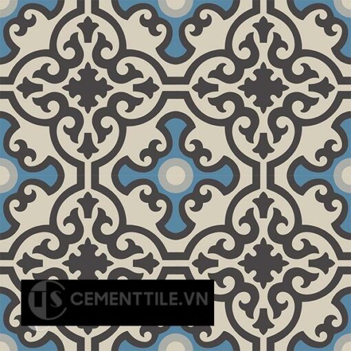 Gạch bông CTS 84.9(9-10-12-13) - 4 viên - Encaustic cement tile CTS 84.9(9-10-12-13) - 4 tiles