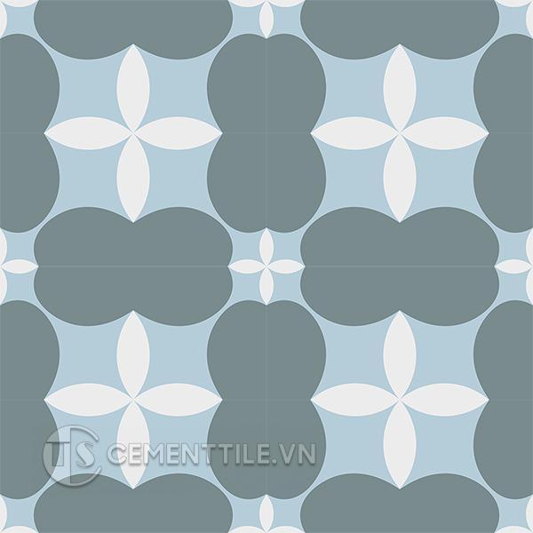 Gạch bông CTS 214.1(2-4-49) - 16 viên - Encaustic cement tile CTS 214.1(2-4-49) - 16 tiles