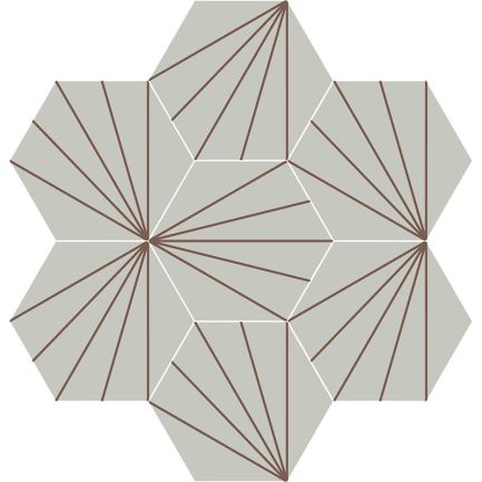 Gạch bông CTS 402.14(27-60) - 7 viên - Encaustic cement tile CTS 402.14(27-60) - 7 tiles