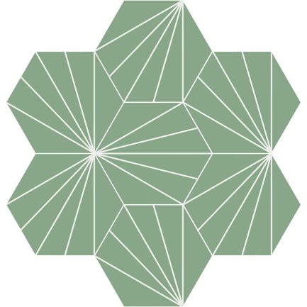 Gạch bông CTS 402.8(4-7) - 7 viên - Encaustic cement tile CTS 402.8(4-7) - 7 tiles