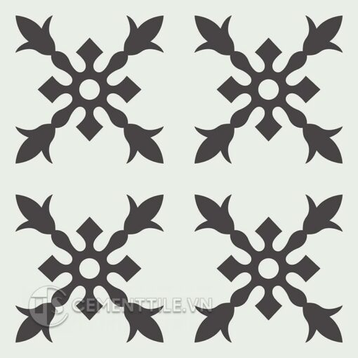 Gạch bông CTS 179.3(4-13) - 4 viên - Encaustic cement tile CTS 179.3(4-13) - 4 tiles