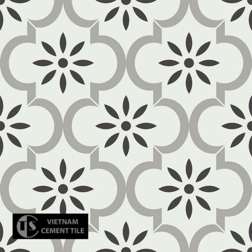 Gạch bông CTS 220.1(4-9-13) - 4 viên - Encaustic cement tile CTS 220.1(4-9-13) - 4 tiles