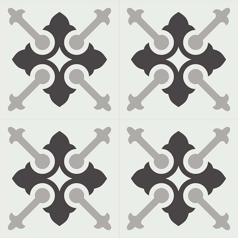 Gạch bông CTS 228.1(4-9-13) - 4 viên - Encaustic cement tile CTS 228.1(4-9-13) - 4 tiles