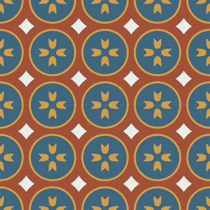 Gạch bông CTS 0.2(1-4-6-62) - 4 viên - Encaustic cement tile CTS 0.2(1-4-6-62) -4tiles