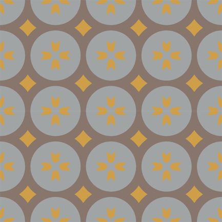 Gạch bông CTS 0.3(6-9-14) - 4 viên - Encaustic cement tile CTS 0.3(6-9-14) - 4 tiles