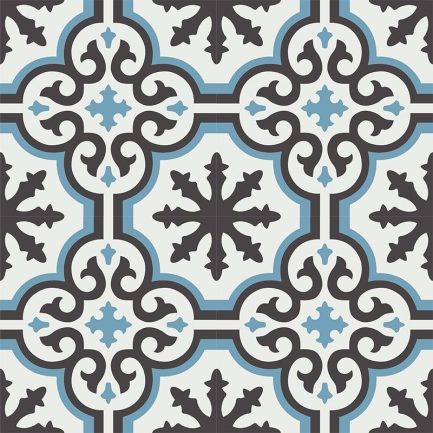 Gạch bông CTS 1.49(4-13-17) - 4 viên - Encaustic cement tile CTS 1.49(4-13-17) - 4 tiles
