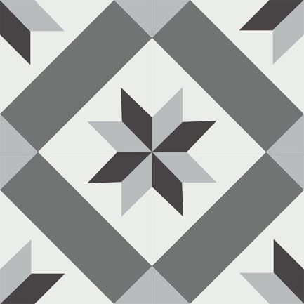Gạch bông CTS 12.10(4-13-32-50) - 4 viên - Encaustic cement tile CTS 12.10(4-13-32-50) - 4 tiles