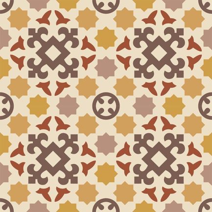 Gạch bông CTS 33.2(6-18-34-59-60-62) - 4 viên - Encaustic cement tile CTS 33.2(6-18-34-59-60-62) - 4 tiles