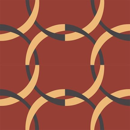 Gạch bông CTS 126.3(6-13-62) - 4 viên - Encaustic cement tile CTS 126.3(6-13-62) - 4 tiles