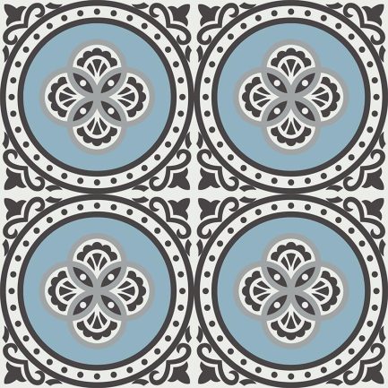 Gạch bông CTS 262.1(2-4-9-13) - 4 viên - Encaustic cement tile CTS 262.1(2-4-9-13) - 4 tiles