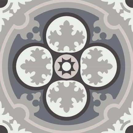 Gạch bông CTS 67.2(4-9-13-27-32) - 4 viên - Encaustic cement tile CTS 67.2(4-9-13-27-32) - 4 tiles