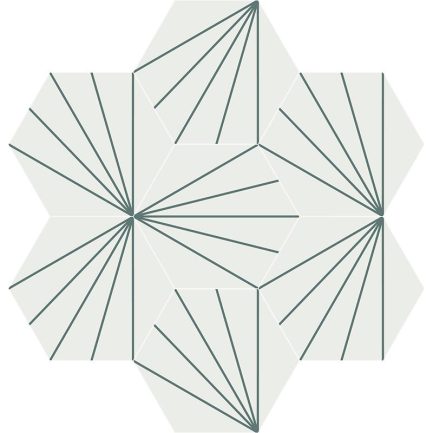 Gạch bông CTS 402.16(4-42) - 7 viên - Encaustic cement tile CTS 402.16(4-42) - 7 tiles