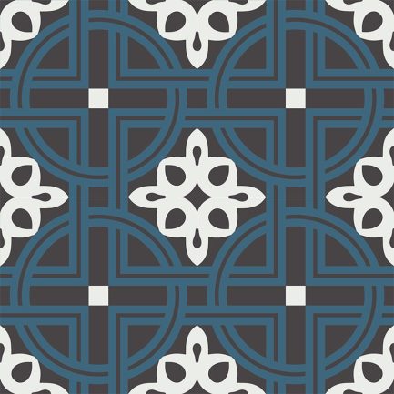 Gạch bông CTS 279.1(1-4-13) - 4 viên - Encaustic cement tile CTS 279.1(1-4-13) - 4 tiles
