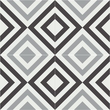 Gạch bông CTS 286.1(4-9-13) - 4 viên - Encaustic cement tile CTS 286.1(4-9-13) - 4 tiles