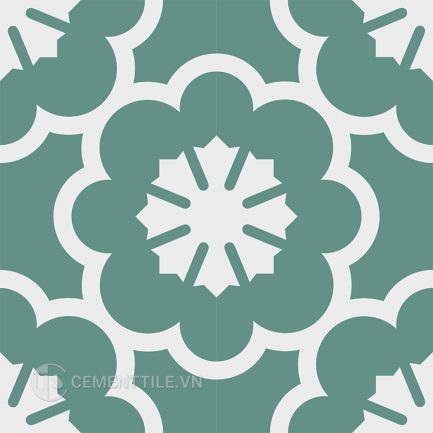 Gạch bông CTS 193.2(4-40) - 4 viên - Encaustic cement tile CTS 193.2(4-40) - 4 tiles