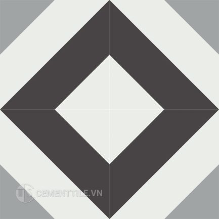 Gạch bông CTS 231.2(4-9-13) - 4 viên - Encaustic cement tile CTS 231.2(4-9-13) - 4 tiles