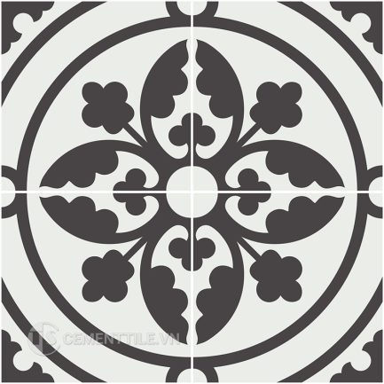 Gạch bông CTS 320.1(4-13) - 4 viên - Encaustic cement tile CTS 320.1(4-13) -4 tiles