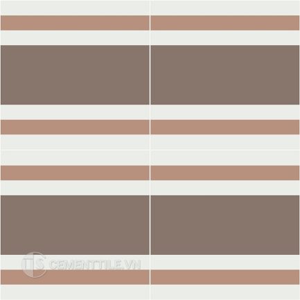 Gạch bông CTS 356.1(4-14-18) - 4 viên - Encaustic cement tile CTS 356.1(4-14-18)-4 tiles