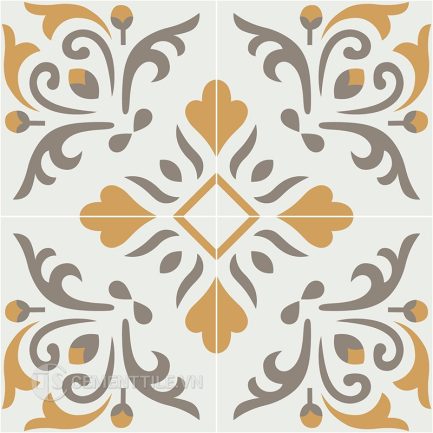 Gạch bông CTS 365.1(4-34-56) - 4 viên - Encaustic cement tile CTS 365.1(4-34-56) - 4 tiles