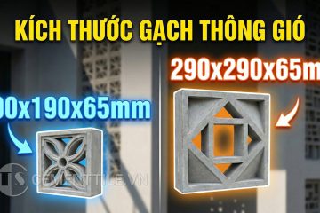 Kích thước gạch thông gió phổ biến