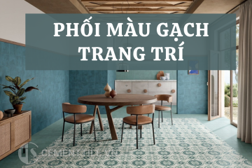 Phối màu gạch trang trí