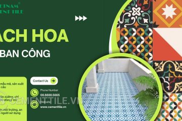 Mẫu gạch hoa lát ban công đẹp